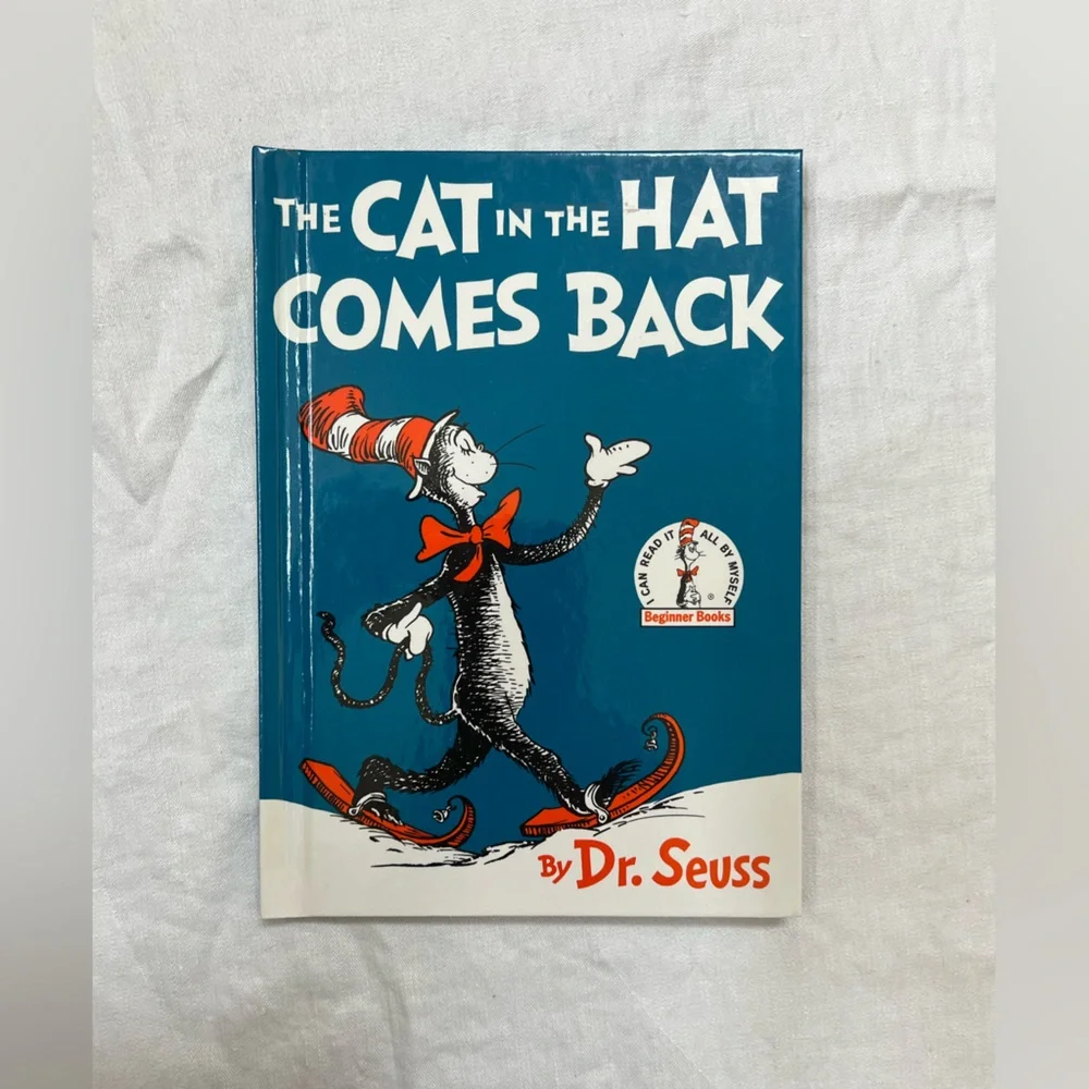 Dr Seuss Books 4 Cat In The Hat & Comes Back Green Eggs and Ham Wocket In Pocket